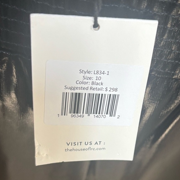 LITA by CIARA Black Liquid Faux Leather Leggings Smocked Waistband NWT Sz 10 - Picture 8 of 9